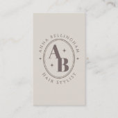 Carte De Visite Arche monogramme minimale moderne (Devant)