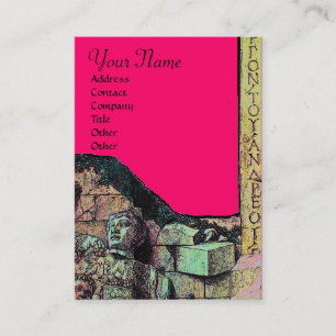 Carte De Visite ARCHEO /Antiquaire, Archéologie Monogramme, Fuchsi