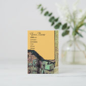 Carte De Visite ARCHEO, Antiquaire, Archéologie Monogramme, Vert J (Debout devant)