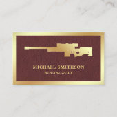 Carte De Visite Archevêque à fusil à fusil en cuir Brown (Devant)