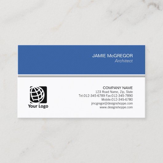 Carte De Visite Architect Construction Simple Minimal Professionne (Devant)