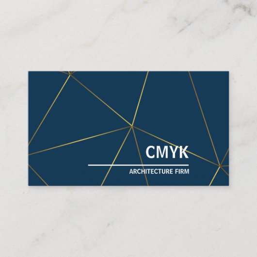 Carte De Visite Architect Marque professionnelle Qr Code bleu fonc (Devant)