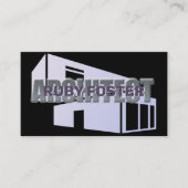 Carte De Visite Architect Professional Elegant Black (Devant)