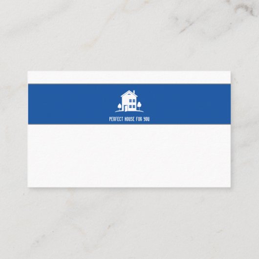 Carte De Visite Architect Studio | Bleu (Dos)