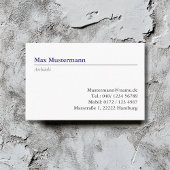 Carte de visite architecte