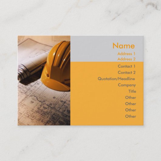 Carte de visite architecte (Devant)