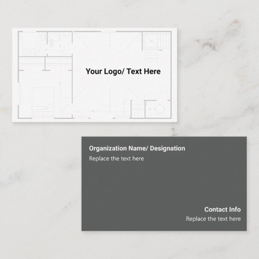 Carte De Visite Architecte (Devant / Derrière)
