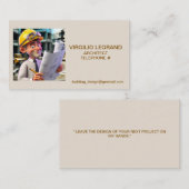 CARTE DE VISITE " ARCHITECTE " (Devant / Derrière)