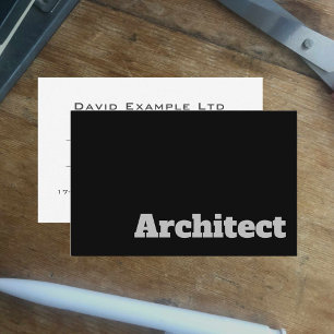 Carte De Visite Architecte audacieux et clair