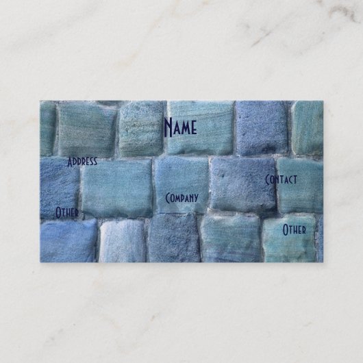 Carte De Visite Architecte Blue Sandstone (Devant)