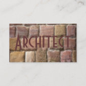Carte De Visite Architecte Blue Sandstone I (Dos)