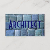 Carte De Visite Architecte Blue Sandstone I (Dos)