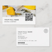 Carte De Visite Architecte Code QR Logo Médias sociaux (Devant / Derrière)