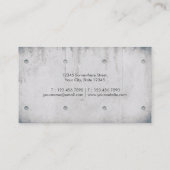 Carte De Visite Architecte Concepteur Intérieur Mur De Béton Expos (Dos)