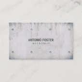 Carte De Visite Architecte Concepteur Intérieur Mur De Béton Expos (Devant)