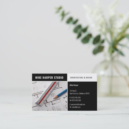 Carte De Visite Architecte | Concepts d'architecture (Debout devant)