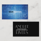 Carte De Visite Architecte, Constructeur, Entreprise Générale (Devant / Derrière)