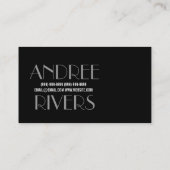 Carte De Visite Architecte, Constructeur, Entreprise Générale (Dos)