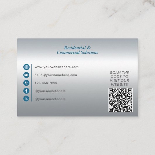 Carte De Visite Architecte, Constructeur, Réalisateur, Constructio (Dos)