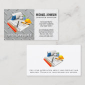 Carte De Visite Architecte | Construction | Acier (Devant / Derrière)