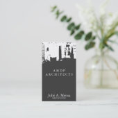 Carte De Visite Architecte Créatif Toit Urbain Inversé (Debout devant)