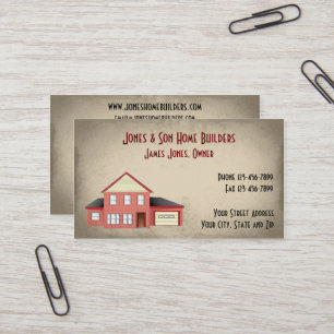 Carte de visite Architecte de contacteur de constr