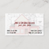 Carte de visite Architecte de contacteur de constr (Devant)