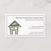 Carte de visite architecte de Contrat de construct (Devant)