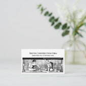 Carte de visite architecte de Contrat de construct (Debout devant)