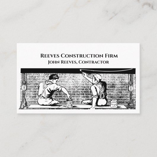 Carte de visite architecte de Contrat de construct (Devant)