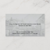 Carte de visite architecte de Contrat de construct (Dos)