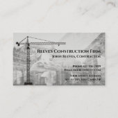 Carte de visite architecte de Contrat de construct (Devant)