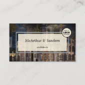 Carte De Visite Architecte de design urbain abstrait professionnel (Devant)