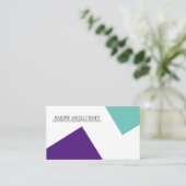 Carte De Visite Architecte de formes géométriques modernes Abstrai (Debout devant)