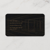 Carte De Visite Architecte de Penthouse Luxueux (Dos)