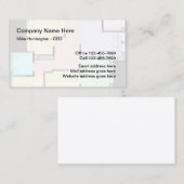 Carte De Visite Architecte Design d'intérieur (Devant / Derrière)