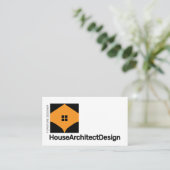 Carte De Visite Architecte d'intérieur de maison Meuble (Debout devant)