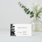 Carte De Visite Architecte du centre de silhouette (Debout devant)