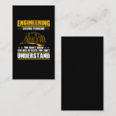 Carte De Visite Architecte du génie civil (Devant / Derrière)