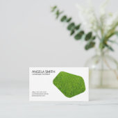 Carte De Visite Architecte du paysage de l'herbe (Debout devant)