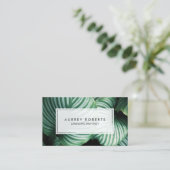 Carte De Visite Architecte du paysage professionnel Plante tropica (Debout devant)