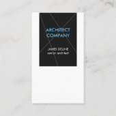 Carte De Visite Architecte élégant minimaliste (Devant)