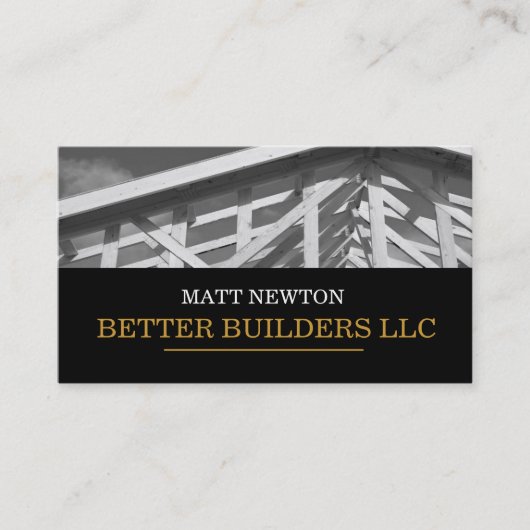 Carte De Visite Architecte Entrepreneur Constructeur Construction (Devant)