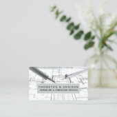Carte De Visite Architecte entrepreneur de construction moderne (Debout devant)
