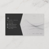 Carte De Visite Architecte Futuriste Paramétrique Moderne (Dos)