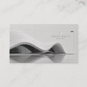 Carte De Visite Architecte futuriste paramétrique moderne (Devant)