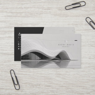 Carte De Visite Architecte Futuriste Paramétrique Moderne