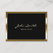Carte De Visite Architecte Gold Frame Professional (Devant)