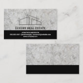 Carte De Visite Architecte immobilier | Ardoise (Devant / Derrière)