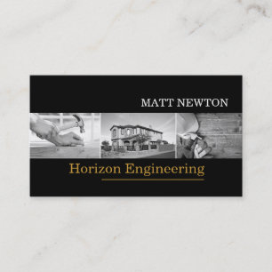 Carte De Visite Architecte Ingénierie EntrepreneurConstruction